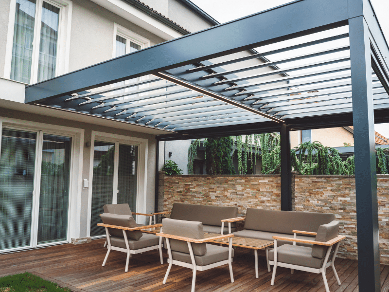 Glass Pergola Installation